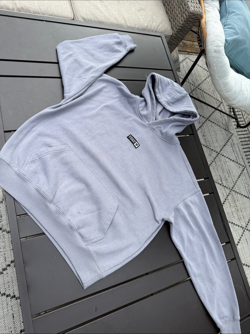 Zoo York Light grey Pullover Hoodie Sweatshirt - Unbranded med